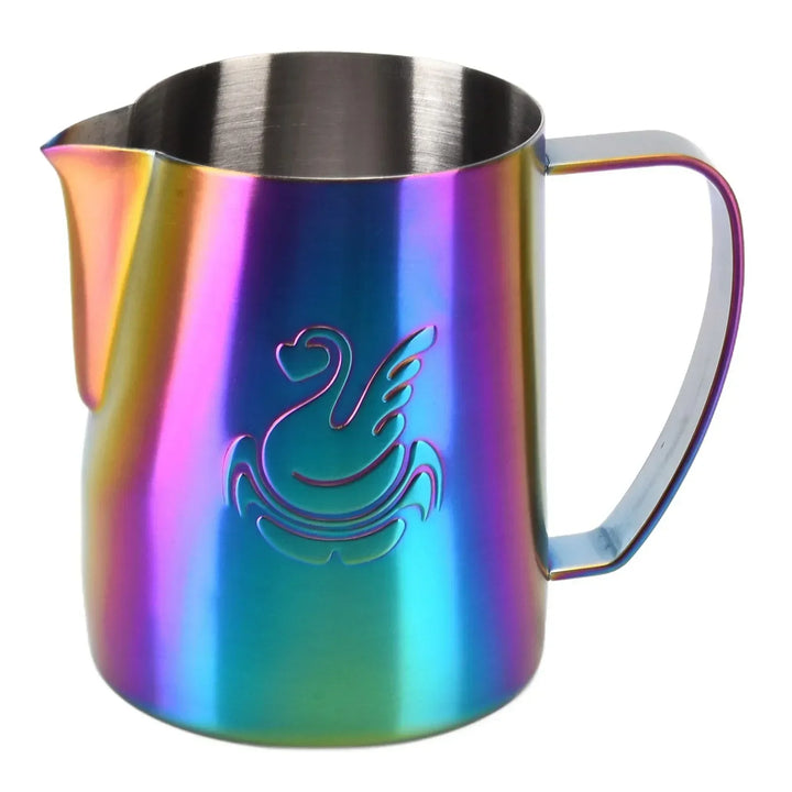 600ml stalowy dzbanek do kawy, spieniacz do mleka, kubek, urządzenie do robienia śmietany, narzędzie do latte art, elegancka łabędź