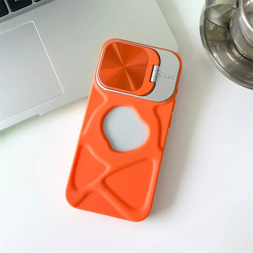 Etui Magsafe Silicone Lens Flip do iPhone&