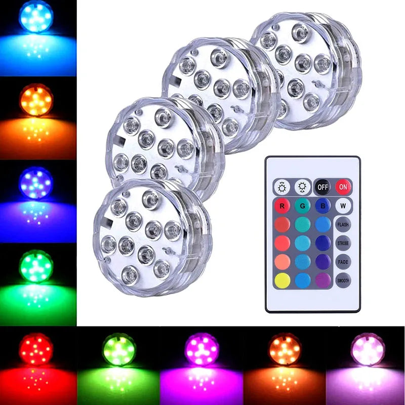 Podwodne oświetlenie basenowe z 10 diodami LED