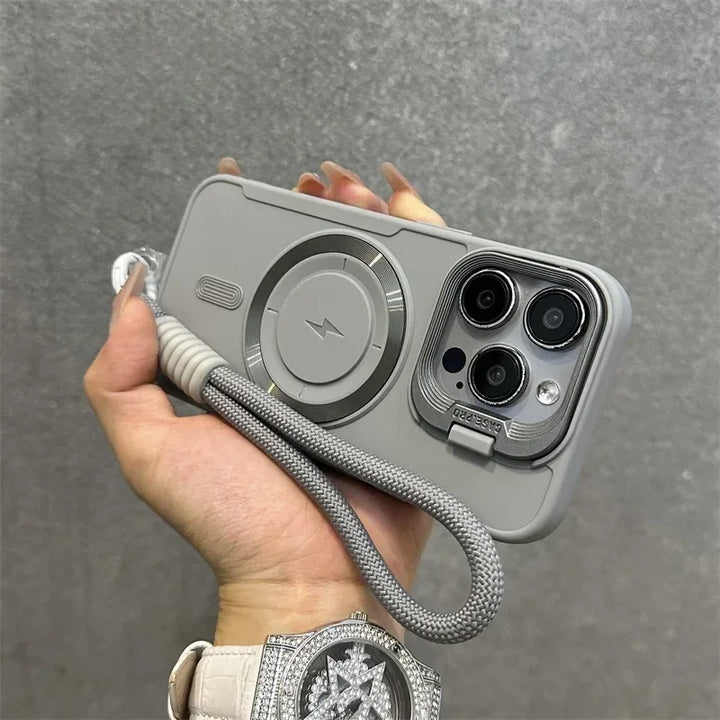 Magnetyczny Miękki Uchwyt na Nadgarstek z Osłoną Obiektywu do iPhone&