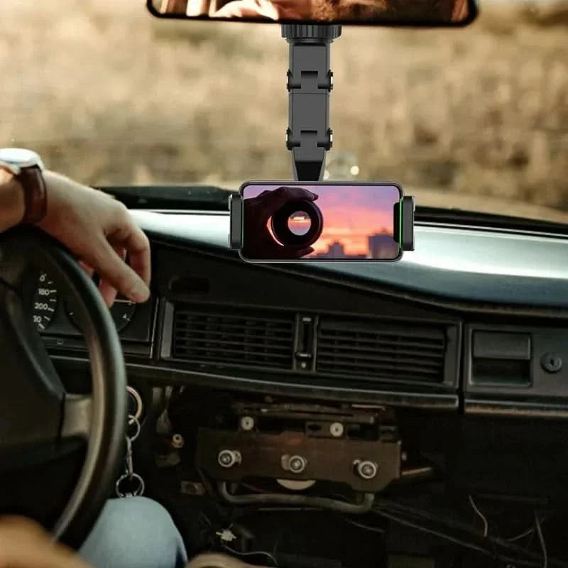 360° Uchwyt na telefon samochodowy do lusterka wstecznego