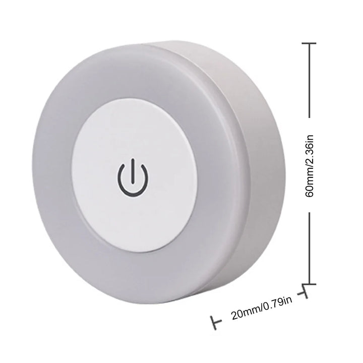 LUMORA Dotykowa Lampa Nocna LED | Ładowana przez USB | Magnetyczna i Bezstopniowo Przyciemniana | Ciepłe i Zimne Światło