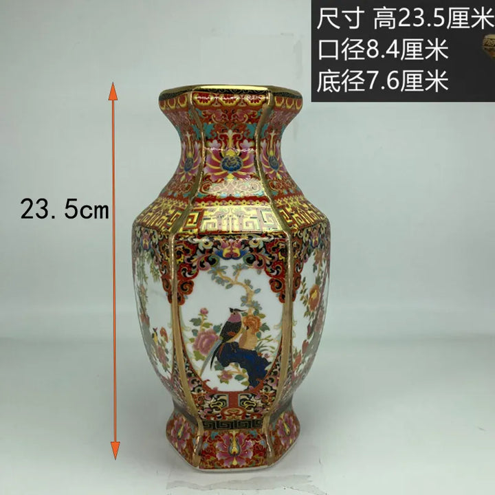 Antyczny Królewski Chiński Wazon Porcelanowy