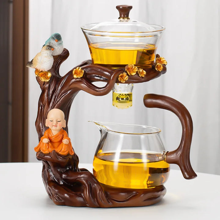 Kung Fu Czajnik Domowy Magnetyczny Ekstraktor Półautomatyczne Narzędzie do Przygotowywania Herbaty Zestaw Szklany