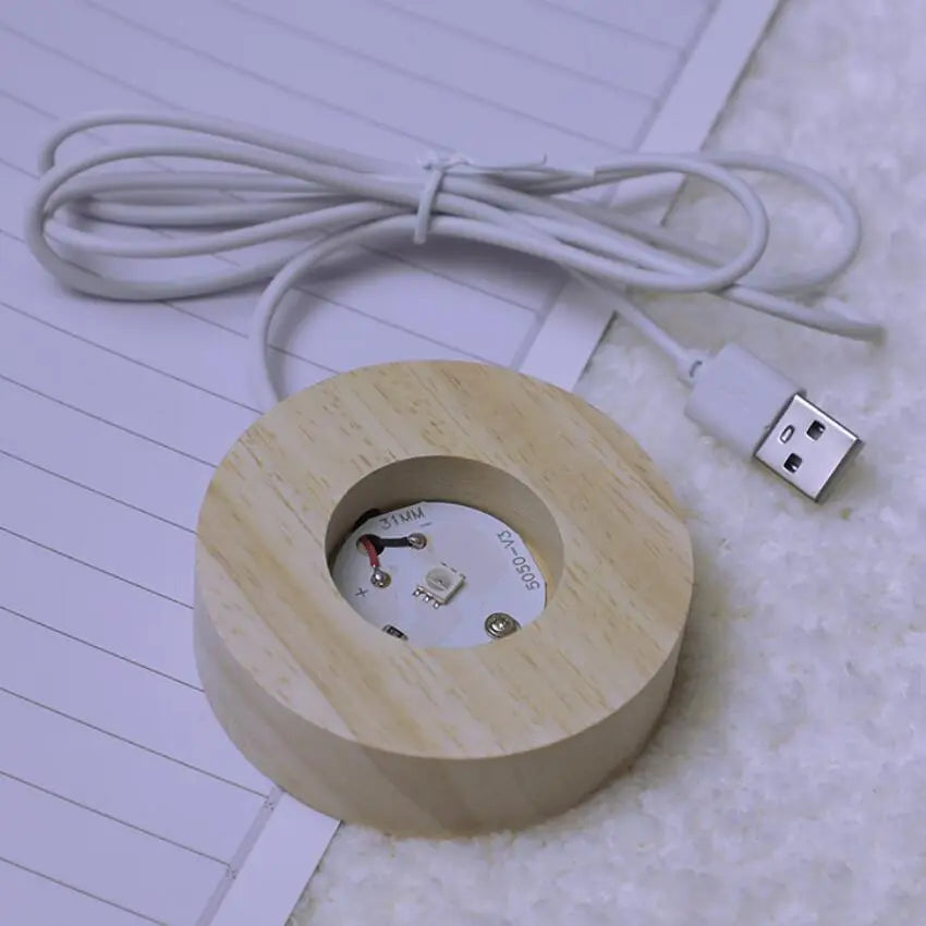 Świecące 3D Kryształowe Lampy Nocne – Unikalne Prezenty na Każdą Okazję
