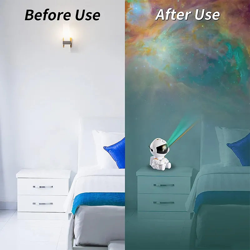 Projektor LED Astronauta, Galaktyka, Gwiazdy, Niebo