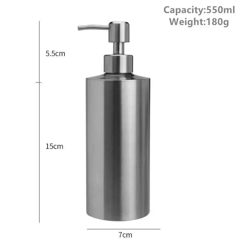 Elegancki dozownik do mydła ręczny ze stali nierdzewnej 250ml/350ml/550ml