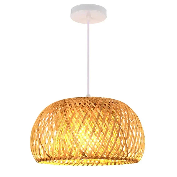 Lampa Wisząca z Ręcznie Wykonanego Bambusa Luxora - Ekologiczna Lampa Sufitowa