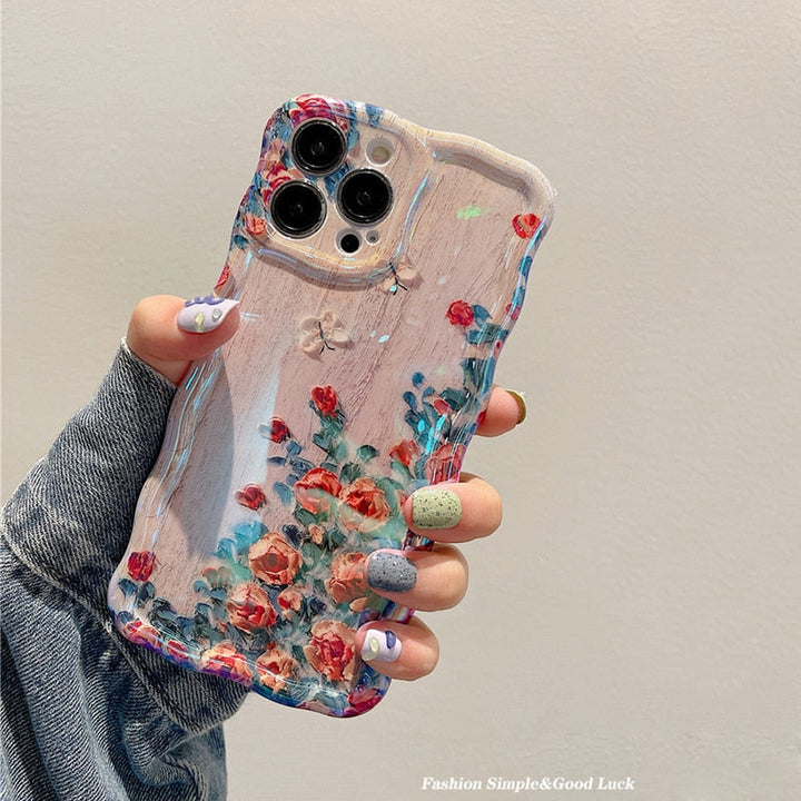 Etui na iPhone z kwiatowym wzorem Blossom Glow