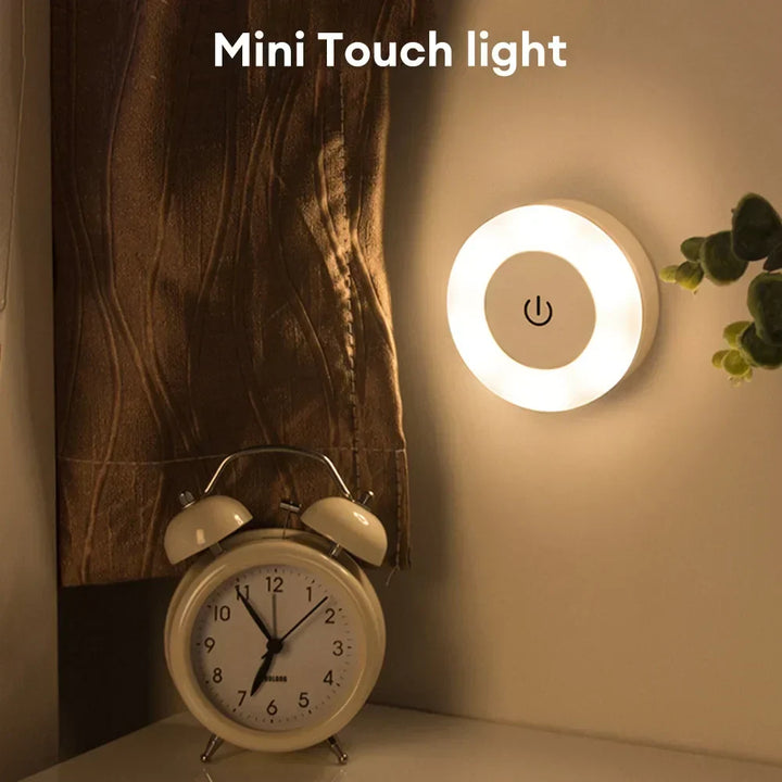 LUMORA Dotykowa Lampa Nocna LED | Ładowana przez USB | Magnetyczna i Bezstopniowo Przyciemniana | Ciepłe i Zimne Światło