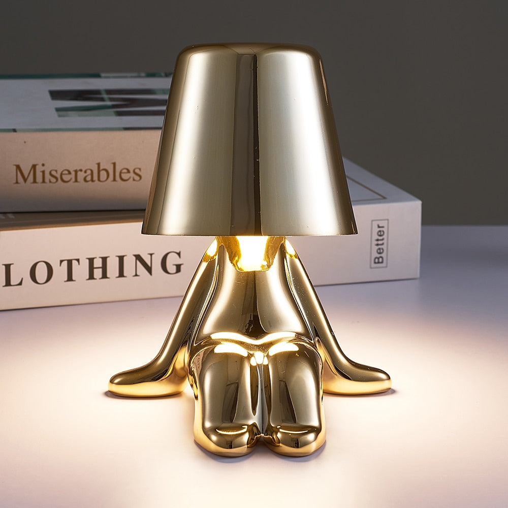 Mały Chłopak Nocna Lampa