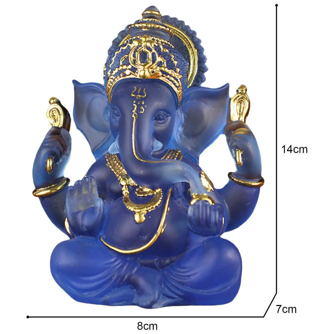 Rzadkie kolorowe półprzezroczyste statuy Ganesh przynoszące szczęście w Twoim domu