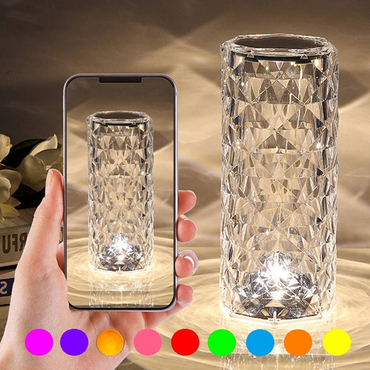 Elegancka Atmosfera Kryształowa Lampa Nocna
