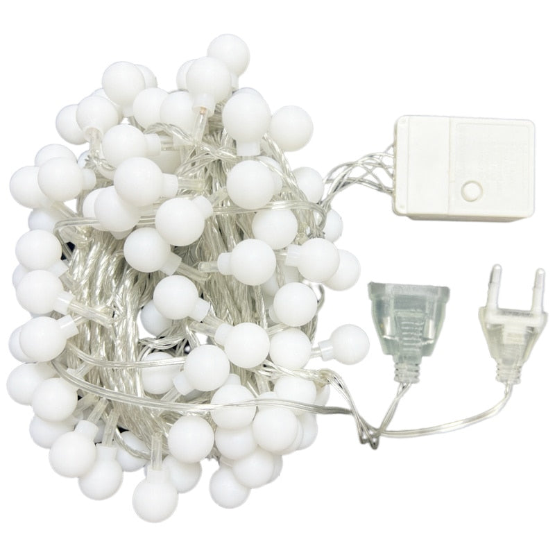 Świecące LED Fairy Bubble String Lights Świąteczne Oświetlenie