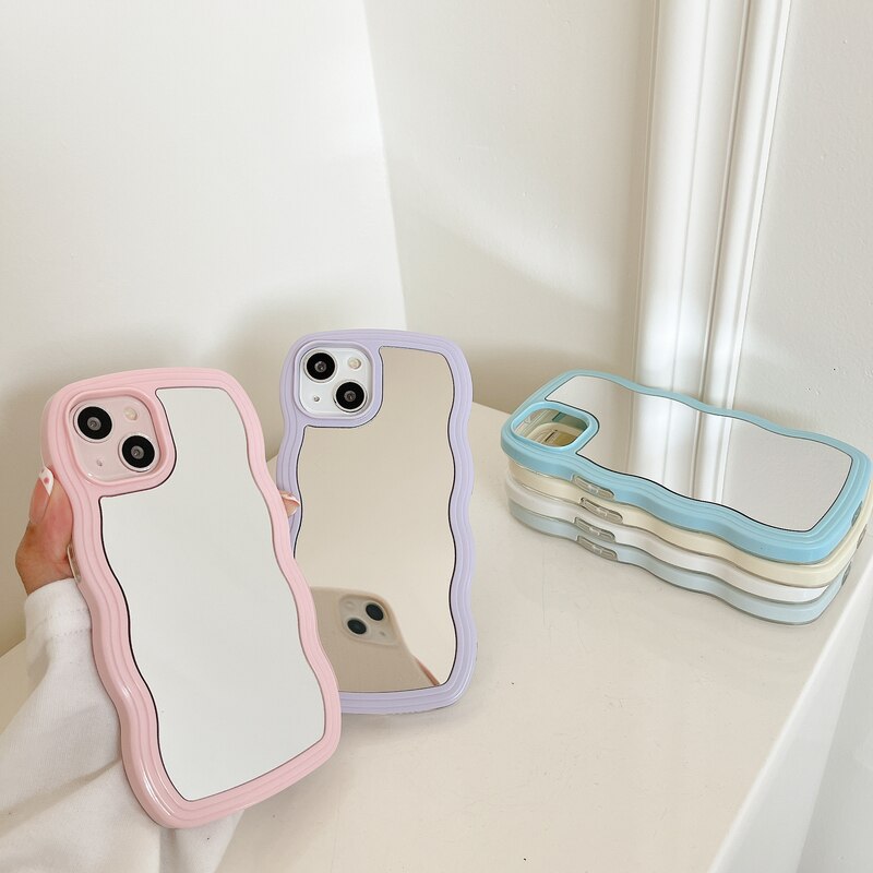 Fala Lusterka do Makijażu Etui na Telefon