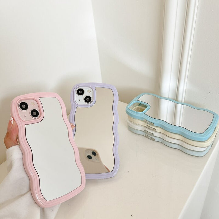 Fala Lusterka do Makijażu Etui na Telefon