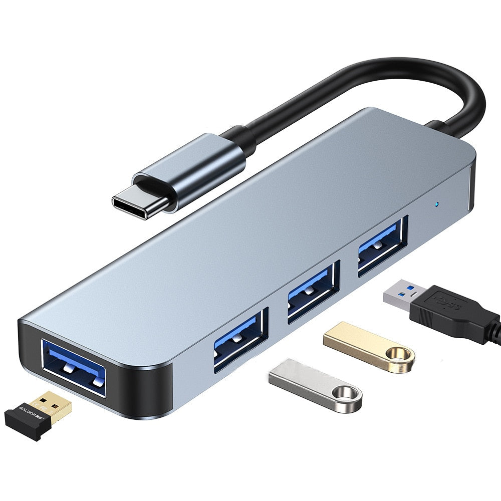 Hub Thunderbolt 3 USB-C z HDMI, PD, SD/TF dla MacBook Air M1 i iPad Pro