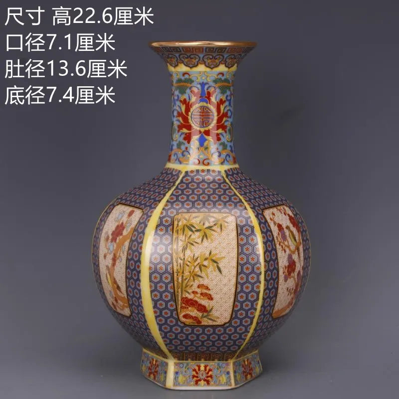 Antyczny Królewski Chiński Wazon Porcelanowy