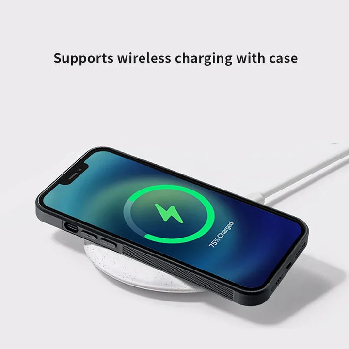 Etui na iPhone Magsafe z włókna węglowego, odporne na wstrząsy