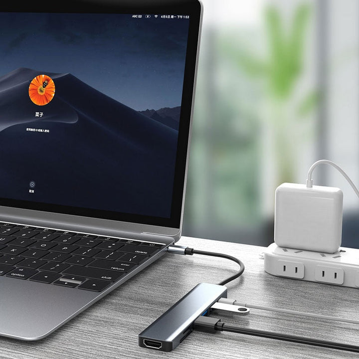 Hub Thunderbolt 3 USB-C z HDMI, PD, SD/TF dla MacBook Air M1 i iPad Pro