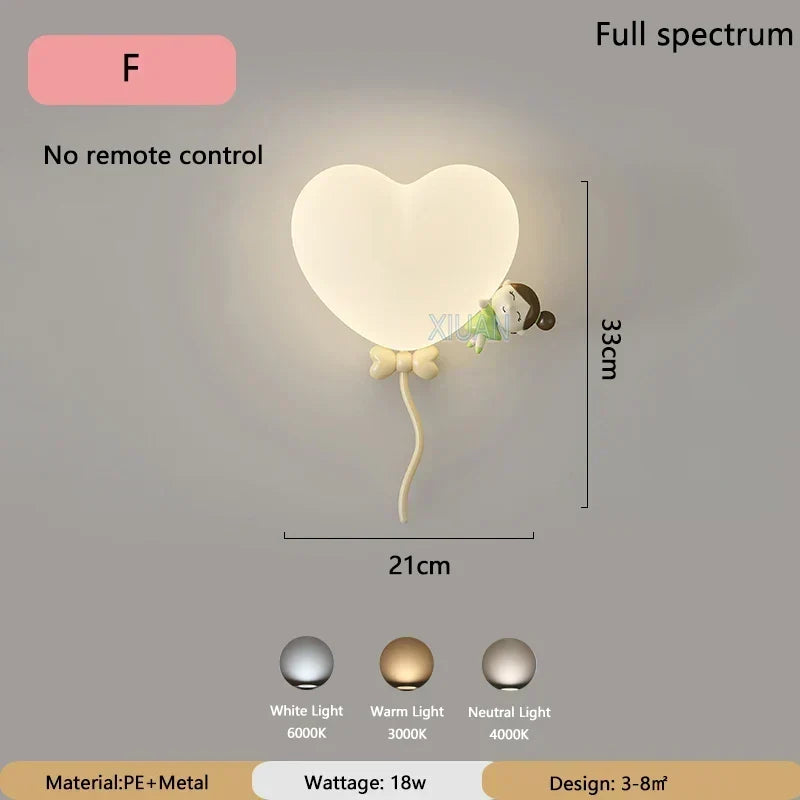LoveLicht - Różowe Chmury LED Nocna Lampa