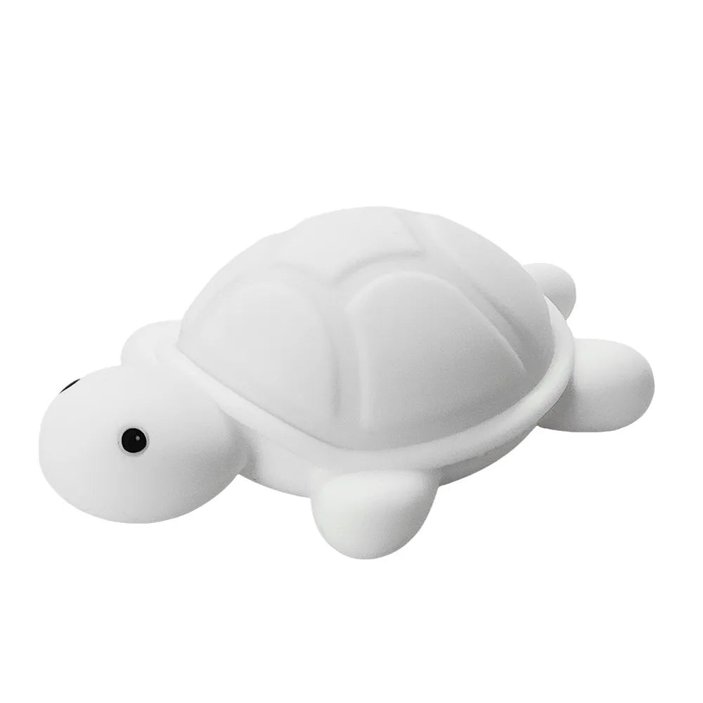 ShellGlow LED Nocna Lampa | Urocza Żółwica | Miękki Silikon | Zmiana Koloru i Ciepłe Światło | Ładowanie USB-C | 10.2 × 15.8 × 6.1 cm