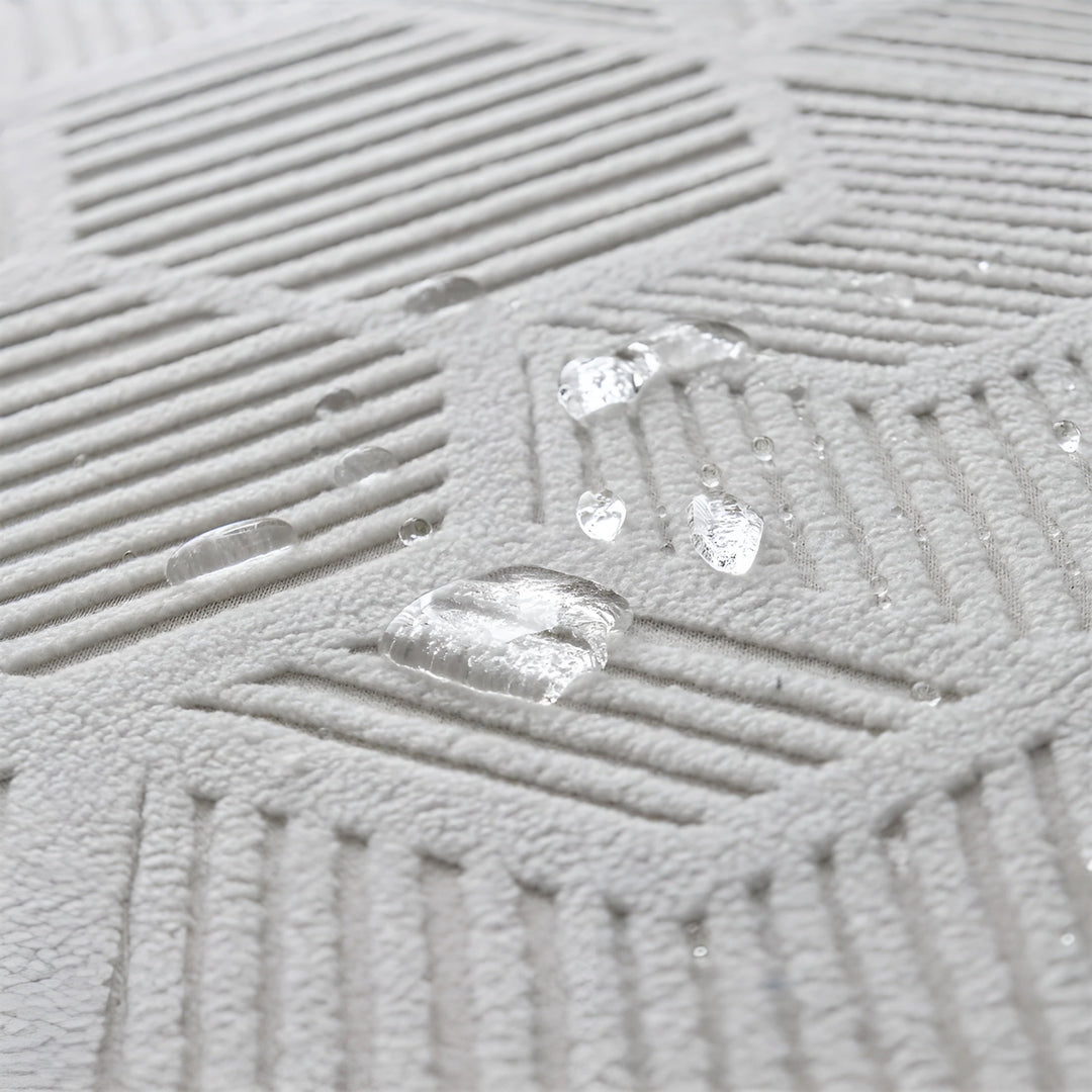Pokrowiec na sofę Jacquard z geometrycznym wzorem – Miękki i przyjazny dla zwierząt | Idealny do ochrony i przytulnych przestrzeni życiowych |