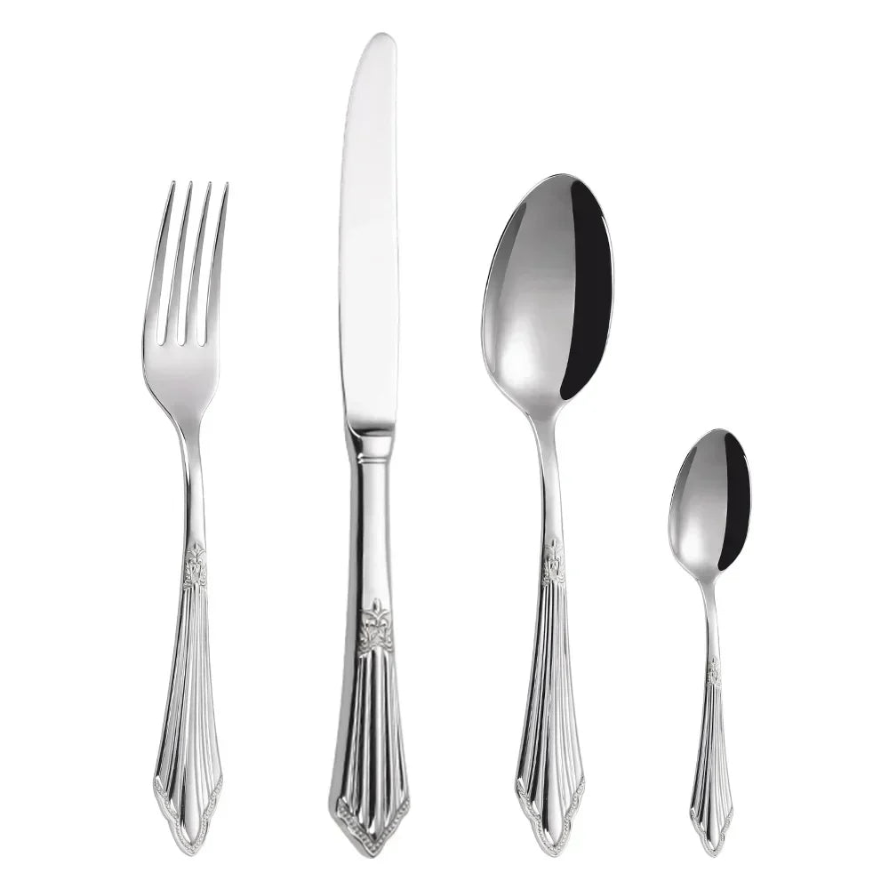 LuxSpoon | Elegancki zestaw sztućców w złotym designie
