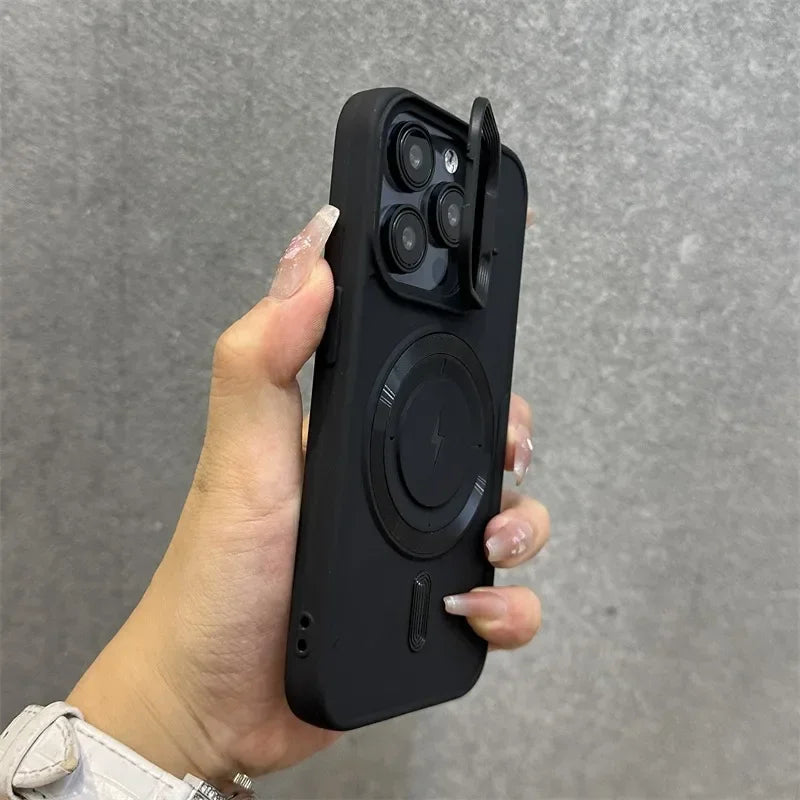Magnetyczny Miękki Uchwyt na Nadgarstek z Osłoną Obiektywu do iPhone&