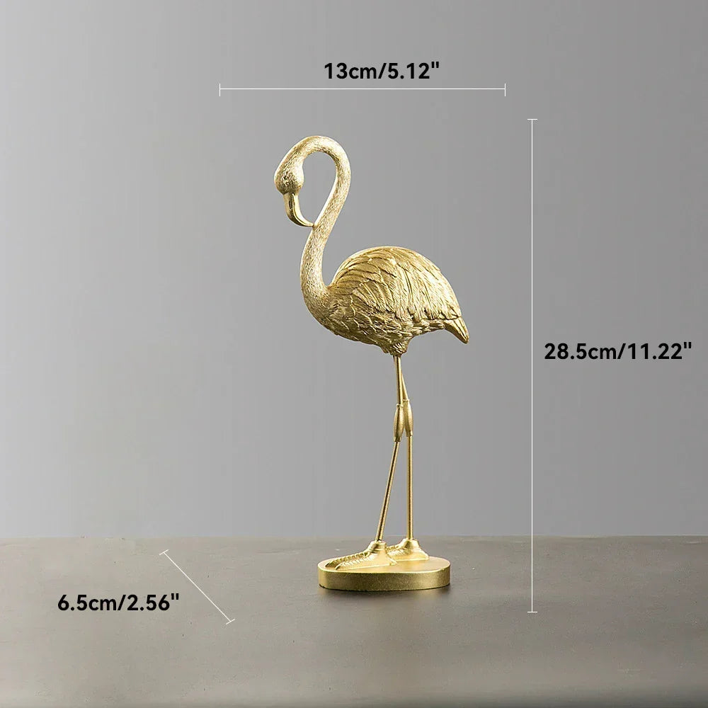 Figurka Flaminga Nordic Figurine Statua Rzeźba Dekoracja do Salonu Biura na Ślub Przyjęcie Ornamenty Dekoracja Domowa Akcesoria