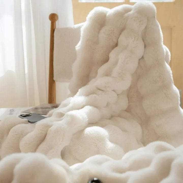 PlushCozy | Sztuczny futerko zimowy koc
