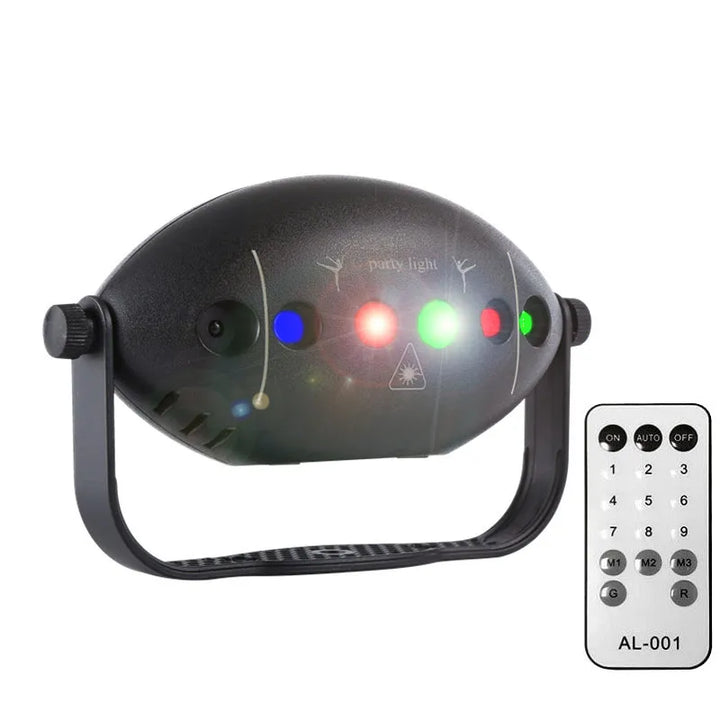 RGB Disco Lights Stage DJ Party Laser Projector - Lampa Stroboskopowa do Dekoracji Domu na Imprezy i Święta