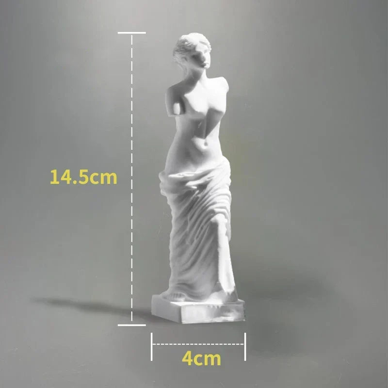 Nordycka Statua Postaci w Stylu INS z Gipsu DIY Malowane Akcesoria do Fotografii Dekoracje Stołowe Sztuka Domowa Gipsowa Dekoracja