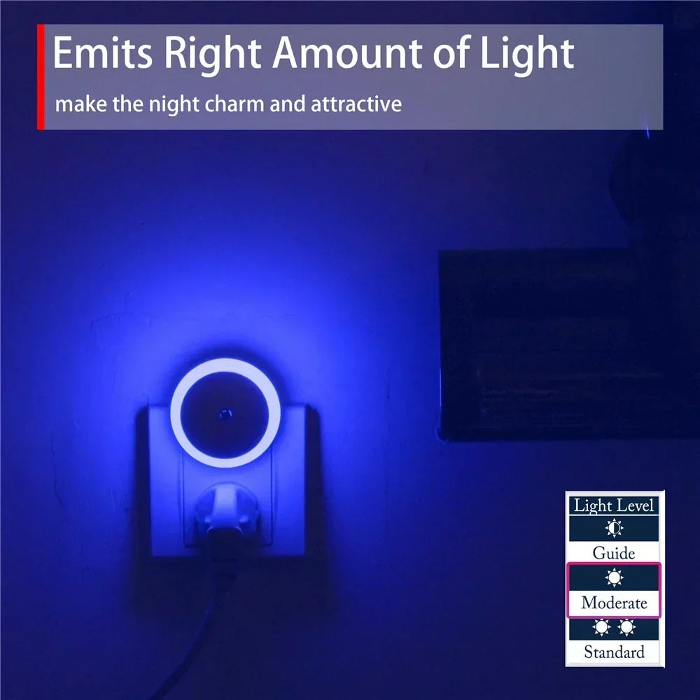 NOXORA LED lampka nocna | Czujnik zmierzchu i automatyczne przyciemnianie | Lampka wtyczkowa | Ciepła biała