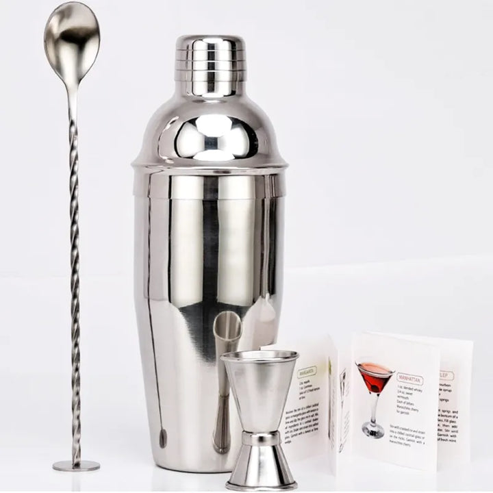 550 ml/750 ml Stal nierdzewna Shaker do koktajli Zestaw narzędzi barmana Zestaw barowy z wieszakiem na wino Narzędzie na prezent urodzinowy