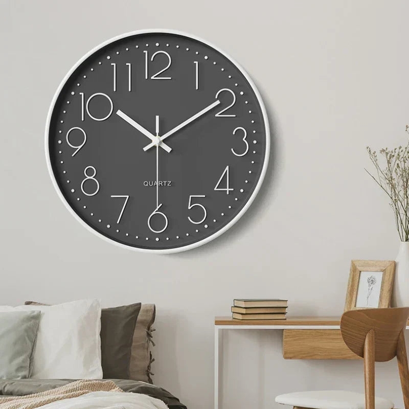 Nowoczesny Minimalistyczny Nordycki Zegar Ścienny