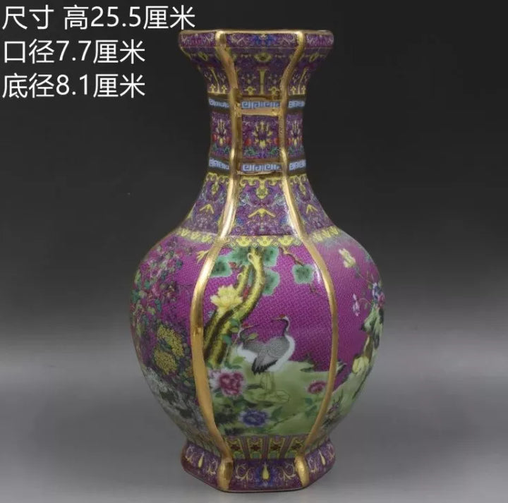 Antyczny Królewski Chiński Wazon Porcelanowy