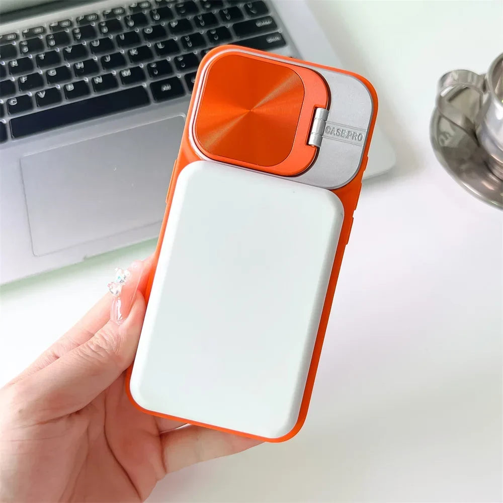 Etui Magsafe Silicone Lens Flip do iPhone&