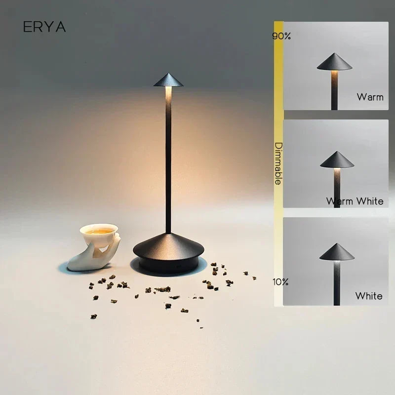 Lampa stołowa z akumulatorem Kreatywna lampa dotykowa LED do jadalni Pina pro Lampa stołowa Hotel Bar Lampa biurowa Lampa dekoracyjna