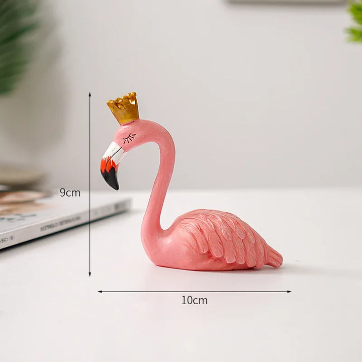 Figurka Flaminga Nordic Figurine Statua Rzeźba Dekoracja do Salonu Biura na Ślub Przyjęcie Ornamenty Dekoracja Domowa Akcesoria