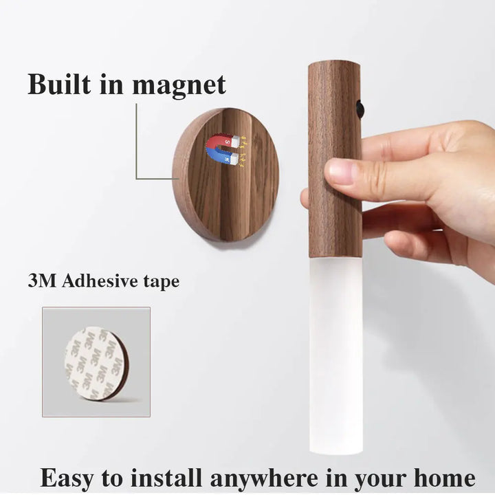 Magnetyczna LED Lampa Nocna z Czujnikiem Ruchu