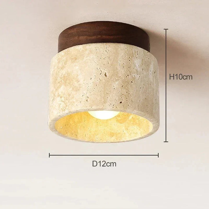 Lampa sufitowa Wabi Sabi Żółty Marmur
