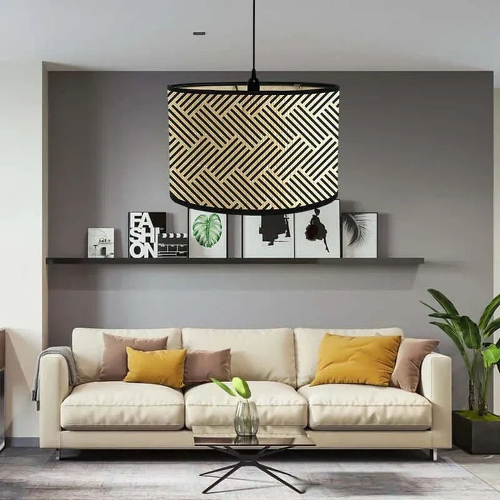 Lampa z abażurem w stylu Art Deco