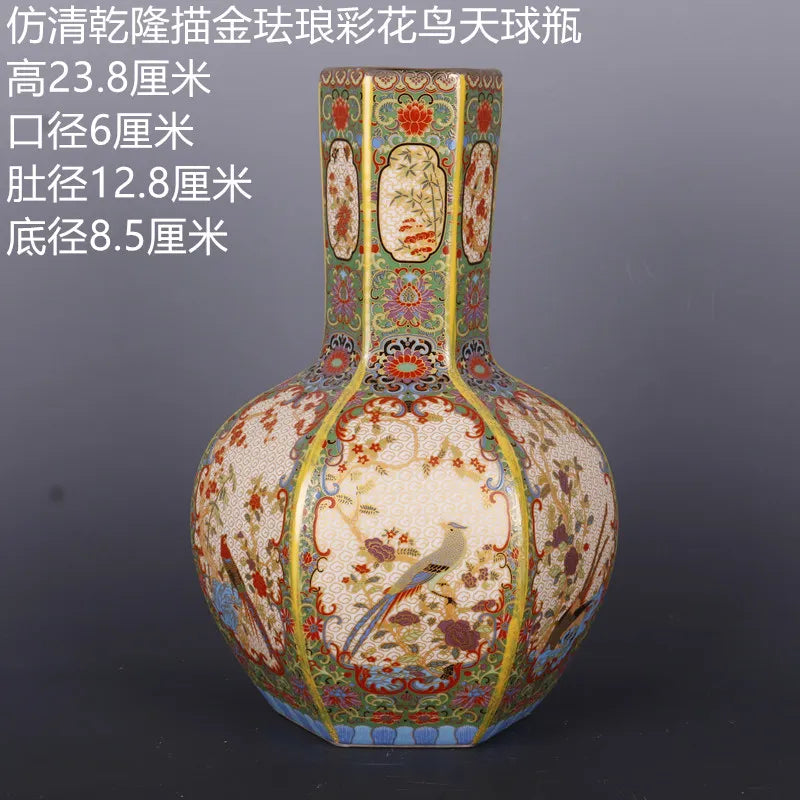 Antyczny Królewski Chiński Wazon Porcelanowy