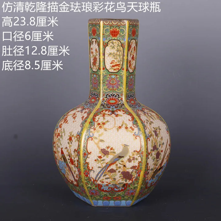 Antyczny Królewski Chiński Wazon Porcelanowy