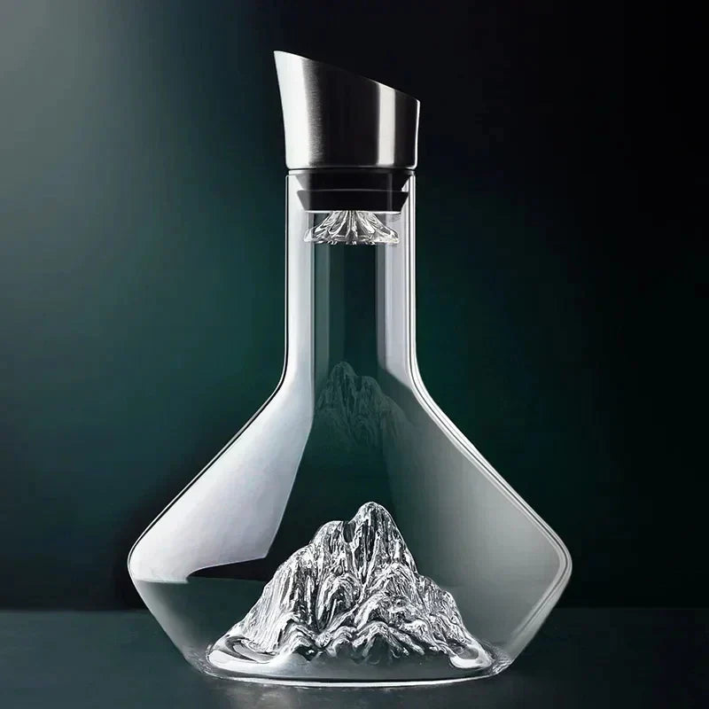1500ml Karafka Iceberg Kreatywna luksusowa karafka z materiału kryształowego bez ołowiu, wysokiej jakości dystrybutor wina do czerwonego wina