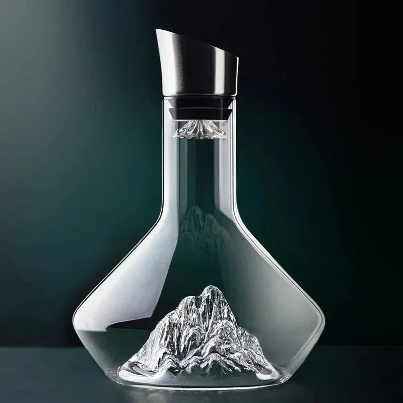 1500ml Karafka Iceberg Kreatywna Wysokiej Jakości Kryształ Bez Ołowiu Luksusowy Dystrybutor Wina Czerwonego Karafka do Wina
