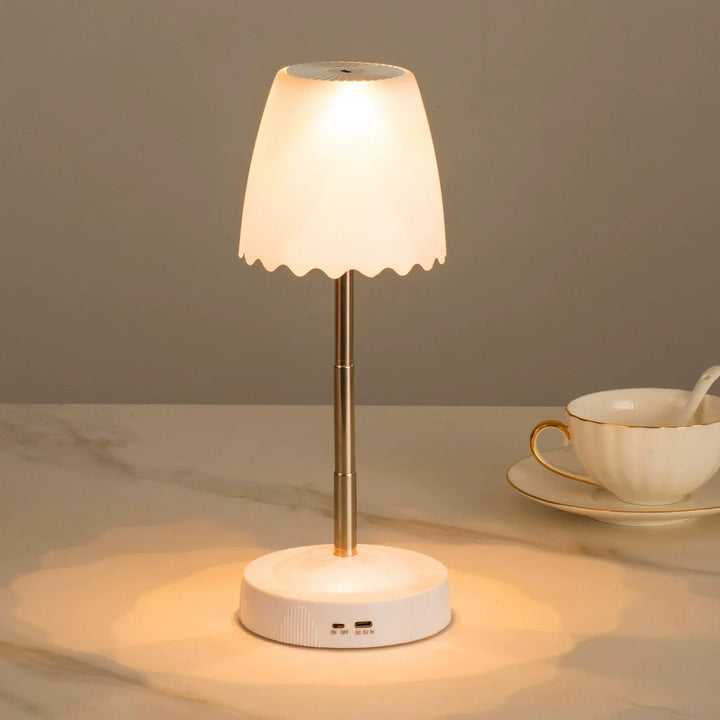 Wiralna Lampa Nocna z Bezprzewodowym Ładowaniem, Kreatywna Lampa Atmosferyczna na Nocny Stolik
