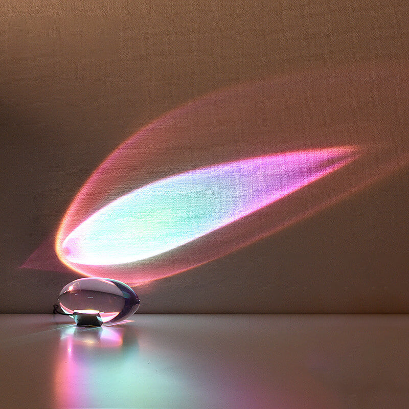 Kreatywna Lampa Stołowa LED z Projekcją Kryształowych Oczu Anioła