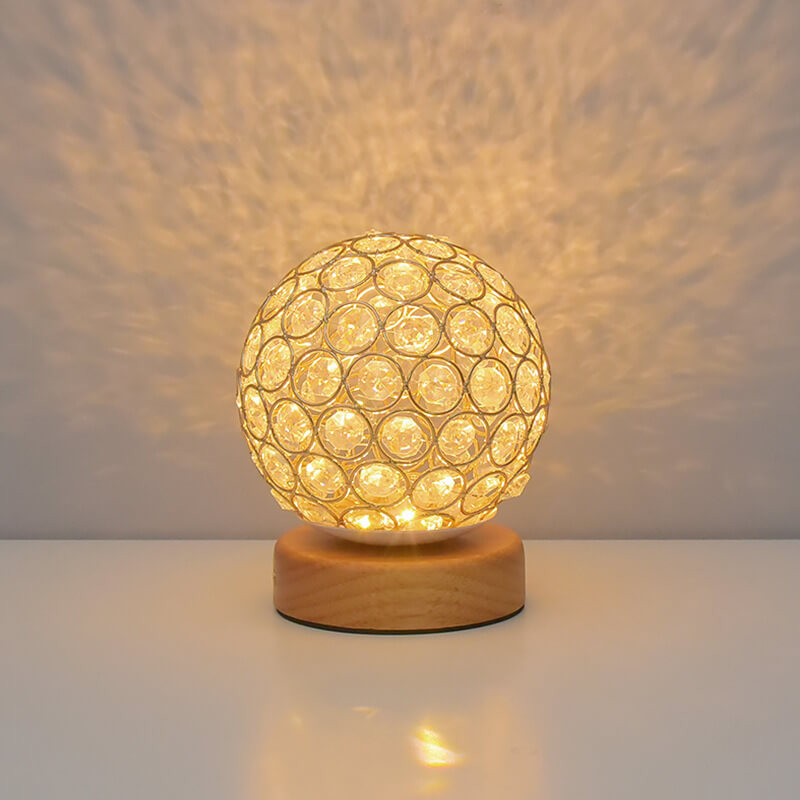 Nowoczesna Minimalistyczna Okrągła Lampa Nocna LED z USB, Ładowalna